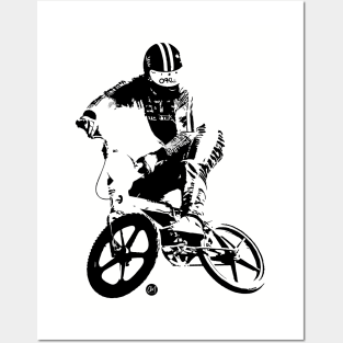 Cross up BMX jump Posters and Art